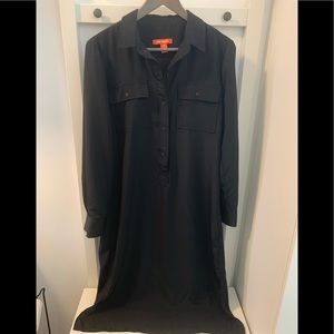 Black shirt dress